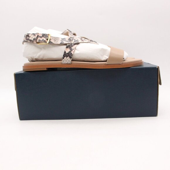 Cole Haan Findra Strappy Sandals Shoes Women's 10 B Printed Snake Leather - Picture 1 of 9